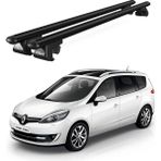 Today Auto Venüs Renault Scenic 7 Posti (2013-2016) Uyumlu Siyah Ara Atkı Port Bagaj Tavan Barı - Renault Scenic uyumlu