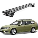 Today Auto Venüs Saab 9_3 Sporthatch (2005-2012) Uyumlu Gri Ara Atkı Port Bagaj Tavan Barı