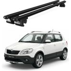 Today Auto Venüs Skoda Fabia Scout (2009-2014) Uyumlu Siyah Ara Atkı Port Bagaj Tavan Barı - Skoda Fabia Scout uyumlu