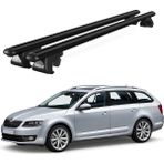 Today Auto Venüs Skoda Octavia Wagon (2013 ve Sonrası) Uyumlu Siyah Ara Atkı Port Bagaj Tavan Barı - Skoda Octavia Wagon uyumlu