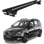 Today Auto Venüs Skoda Roomster (2007-2015) Uyumlu Siyah Ara Atkı Port Bagaj Tavan Barı - Skoda Roomster uyumlu