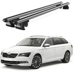 Today Auto Venüs Skoda Superb Sw (2015 ve Sonrası) Uyumlu Gri Ara Atkı Port Bagaj Tavan Barı - Skoda Superb uyumlu