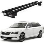 Today Auto Venüs Skoda Superb Sw (2015 ve Sonrası) Uyumlu Siyah Ara Atkı Port Bagaj Tavan Barı - Skoda Superb Sw uyumlu