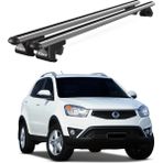 Today Auto Venüs Ssangyong Korando (2010-2019) Uyumlu Gri Ara Atkı Port Bagaj Tavan Barı - Gri tavan barı