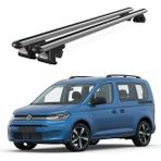 Today Auto Venüs Volkswagen Caddy Life 5d (2015 ve Sonrası) Uyumlu Gri Ara Atkı Port Bagaj Tavan Barı - Volkswagen Caddy Life uyumlu
