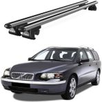 Today Auto Venüs Volvo V70 (1997-2007) Uyumlu Gri Ara Atkı Port Bagaj Tavan Barı