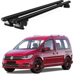 Today Auto Volkswagen Caddy Van (2003-2015) Uyumlu Siyah Ara Atkı Port Bagaj Tavan Barı - Yüksek tavan uyumlu