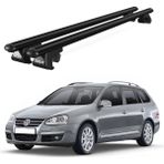 Today Auto Volkswagen Golf (2007-2009) Uyumlu Siyah Ara Atkı Port Bagaj Tavan Barı - Yüksek tavan uyumlu