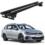 Today Auto Volkswagen Golf (2014 ve Sonrası) Uyumlu Siyah Ara Atkı Port Bagaj Tavan Barı - Yüksek tavan uyumlu