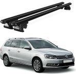 Today Auto Volkswagen Passat Variant B7 (2010-2014) Uyumlu Siyah Ara Atkı Port Bagaj Tavan Barı - Yüksek tavan çıtalı araçlar