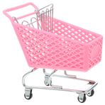 Toddmomy 1 Adet Mini Metal Alışveriş Sepeti Çocuk Depolama Ve Ekran Için Alışveriş Sepeti Oyuncak Market Arabaları Oyna (Rastgele Renk)