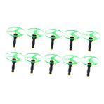Toddmomy 10 Parça Çocuk Uçan Daire Oyuncak Açık Uçan Disk Mini Uçan Oyuncak Daire Disk Başlatıcısı Oyuncaklar Uçan Disk Oyuncak Çekme Ufo Uçan Daire Atıcı Oyuncak Evren Dış Mekan Plastik