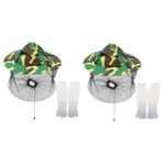 Toddmomy 2 Set Güneş Koruması Arıcılık Şapkası Yüz Güneş Kremi Bronzluk Güneş Yanığı Güneş Kremi Güzelliği Gözlükler Sticker Arıcı Eldiveni Altruist Güneş Kremi Güneş Şapkaları Silindir