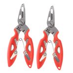 Toddmomy 4 Adet Pense Kanca Makas Almak Dayanıklı Olta Takımı Balıkçılık Çok Araçları Balık Dudak Tutucu Balıkçı Pensesi Tel Halat Sıkma Aracı Halka Pense Tel Kesiciler Abs Plastik Temiz Su