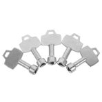 Toddmomy 5 Adet Metal Üçgen Anahtar Çöp Kutusu Kilidi için Dayanıklı Dış Mekan Atık Konteyner Anahtarı Standart Topluluk Çöp Kutusu Kilitlerine Uyumlu Taşınabilir ve Hızlı Kullanım Sağlayan