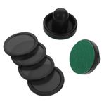 Toddmomy Air Hokey Küreği ve Plekleri, Hava Hokeyi İticileri Harika Hedef Kolu İticiler Oyun Masaları için Yedek Aksesuarlar (2 Pusher, 4 Puck)