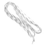 Toddmomy Spor Ayakkabı Bağcıkları 3 Çift Buz Hokeyi Ayakkabı ı Ayakkabı Bağı Spor Paten Ayakkabı Bağcığı Mumlu Hokey ı Buz Pateni Ayakabı Düz Spor Dalları Beyaz Polyester Ayakkabı Ipi