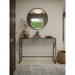 Todek Home Lumina Modern Antre Dresuarı - 4mm Temperli Camlı Metal Konsol - 100X30 cm - Gri