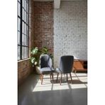 Todek Home Nora 2 Adet Sandalye - Nubuk Kumaşlı Sandalye | Modern Ahşap Ayaklı Yemek & Çalışma Sandalyesi | Minimal Tasarım - Antrasit