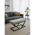 Todekhome Dublin Bank Sandalye Puf Bench Bej