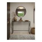 TodekHome Lumina Modern Antre Dresuarı - 4mm Temperli Camlı Metal Konsol - 100x30 cm