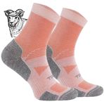 TODO BP LIGHT ince merinos yünlü yürüyüş çorabı, erkek, kadın, trekking çorabı, nefes alır, antibakteriyel, fonksiyonel çorap, dış mekan, Çeyrek - Mercan, 35-38