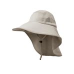 TOEECY Dış mekan güneş şapkası, erkek, kadın, çene bantlı, katlanabilir, geniş kenar, kova şapka, yaz şapkası, ense korumalı, UPF 50+ UV koruması, yürüyüş, safari, plaj, yürüyüş şapkası, balıkçı