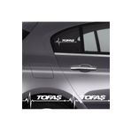 Tofaş ile Uyumlu Doğan İçin uyumlu Aksesuar Oto Ritim sticker 2 Adet 20 * 9 Cm
