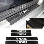Tofaş Karbon Kapı Eşiği Kaplama Sticker Yapıştırma 4 lu Set zz240