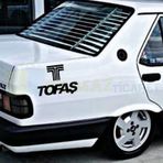 Tofaş Logo Oto Sticker Çıkartma Yapıştırma Kaput Araç Etiket 2 Ad