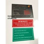 Tofas Uyumlu Motor Etiket Takimi Dogan Kartal Sahin M131 195252390