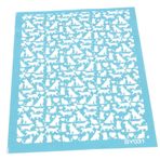 Tofficu 1 Sayfa Serigrafi Şablonu Zanaat Için Kil El Sanatları Için Şablonlar Serigraf Kalıp Polimer Kil Için Ipek Ekran Şablonları Yıkanabilir Şablonları Tedarik Polyester Kalp Şeklinde