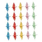 Tofficu 100 Adet Origami Kağıt Vinç Kağıt Vinçler Çelenk Japon El Yapımı Vinç Origami Kağıt Kuşlar Önceden Katlanmış Kağıt Origami Vinçleri Kağıt Kuş Çelenk Hediye El Sanatları Katlanır