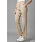 TOFİSA Çımalı Cepli Krep Pantolon Krem - 28167-KREM