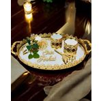 Togetherness Oval Söz Nişan Tepsisi gold