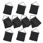 TOGEVAL Trampolin Kılıfı Yedek 10 Set Metal Üçgen Tokalar Erkek Ve Kız Çocukları İçin Sağlam Ve Güvenli Zıplama