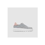 TOGO Gri-Pudra Hakiki Deri Kadın Sneaker Ayakkabı [060225]