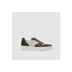 TOGO Haki Yeşil - Bej Hakiki Deri Erkek Sneaker Ayakkabı [052128]