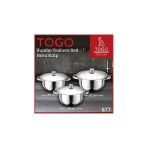 TOGO Jumbo Boru Kulp Tencere Seti 28-30-32 Cm