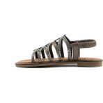 Togo Kadın Taşlı Düz Sandalet [060137], Platin, 37