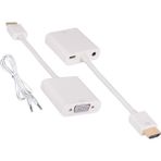 Tograt HDMI To VGA Dönüştürücüsü + Ses ve Güç Kablolu