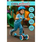 Toha Cool Wheels Twist With Light Işıklı 3 Tekerlekli Scooter - 3-7 Yaş Ayarlanabilir Gidonlu Çocuk Scooterı - Mavi