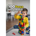 Toha Woodoy Eğitici Ahşap Bloklar 100 Parça – Zeka ve Beceri Geliştirici Blok Oyuncak