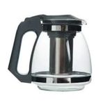 Tohana 1500 ml Siyah Cam Demlik