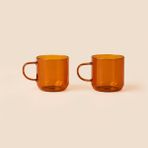 Tohana 2'li Amber - 380 ml Cam Kupa