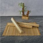 Tohana Bambu Dörtlü Amerikan Servisi - 40 x 30 cm - Bej
