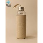 Tohana H2o Deri Kılıflı Cam Matara 500 Ml Pembe - Bej