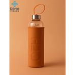 Tohana H2o Deri Kılıflı Cam Matara 500 Ml Pembe - Turuncu
