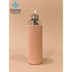 Tohana H2O Deri Kılıflı Cam Matara 500 ml - Pembe