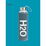Tohana H2o Kılıflı Cam Matara 500 Ml Pembe - Mavi